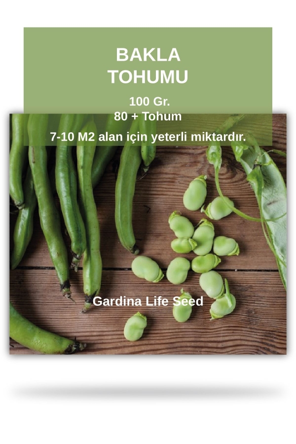 Gardinalife - Bakla Tohumu 100 Gram