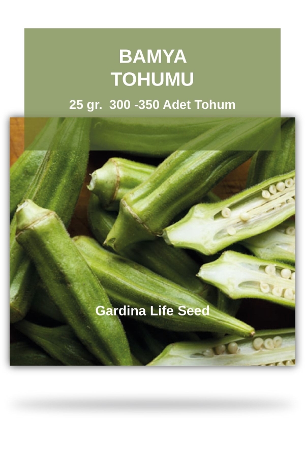 Gardinalife - Bamya Tohumu 25 gram ( Sultani ) 300 Tohum