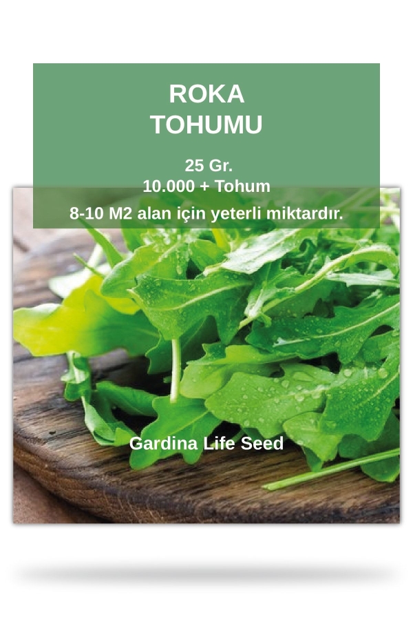 Gardinalife - Roka Tohumu 25 Gr. Geniş Yaprak 10.000 Tohum